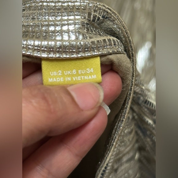 Maeve Gold Sequin A-line Midi Skirt for Work - Picture 14 of 14